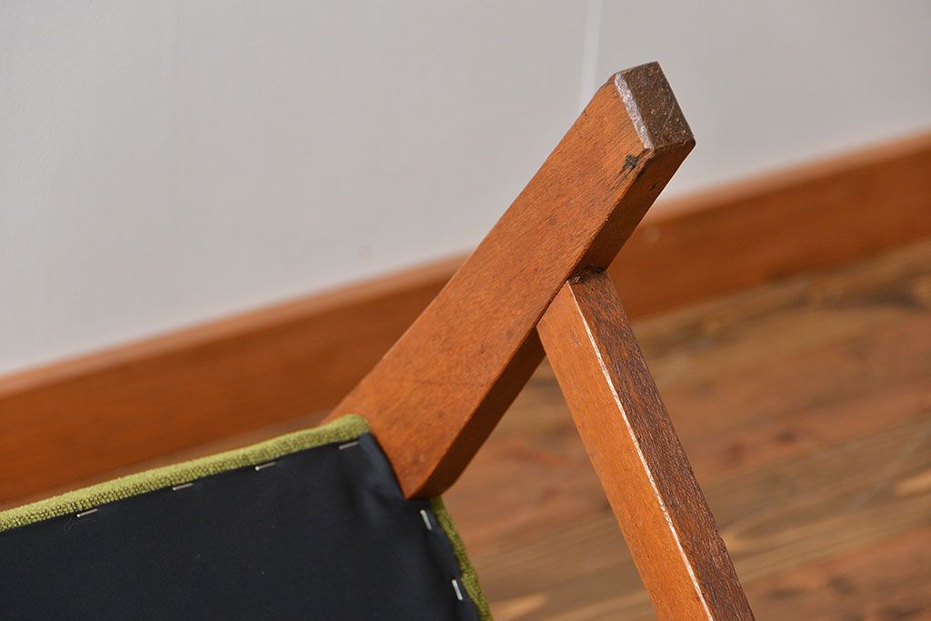 レトロ家具　昭和レトロ 1960年頃 シンプルなソファベンチ(長椅子)