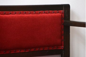 アンティーク家具　大正ロマン シンプルなアンティークベンチソファ