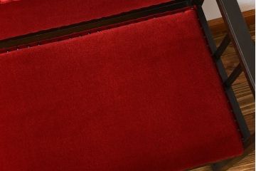 アンティーク家具　大正ロマン シンプルなアンティークベンチソファ