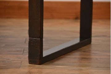 アンティーク家具　大正ロマン シンプルなアンティークベンチソファ