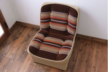 レトロ家具　昭和レトロ 1960年代 ミッドセンチュリー 1人掛け ソファ(1)