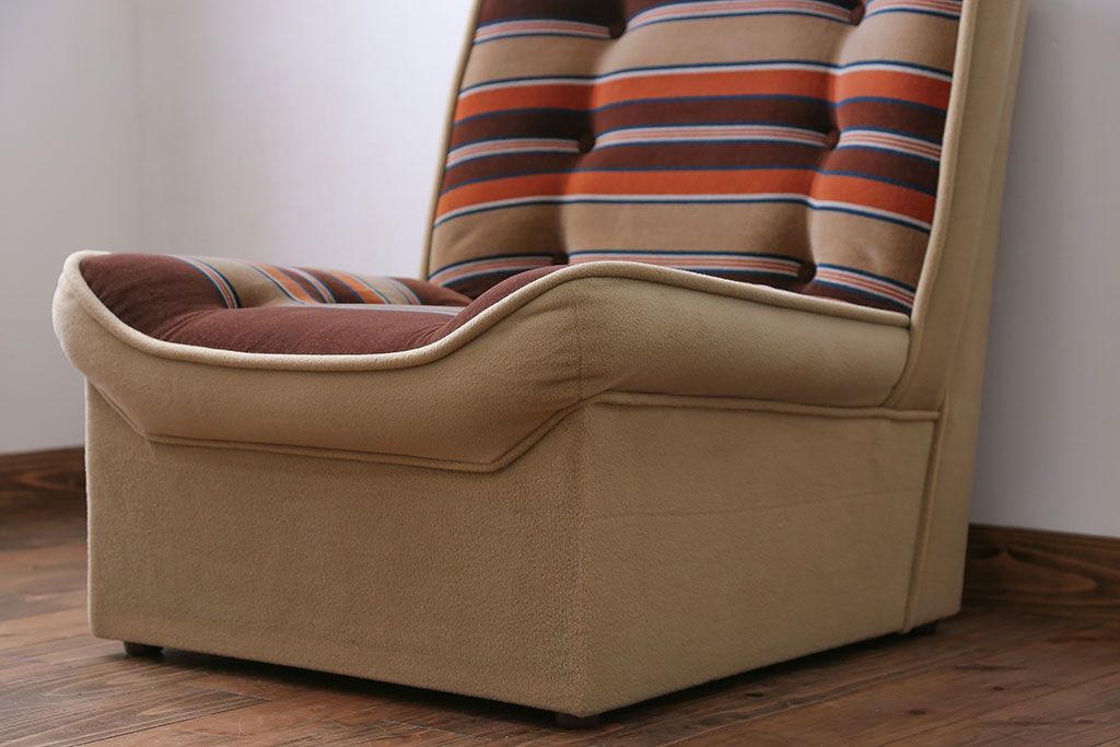 レトロ家具　昭和レトロ 1960年代 ミッドセンチュリー 1人掛け ソファ(1)