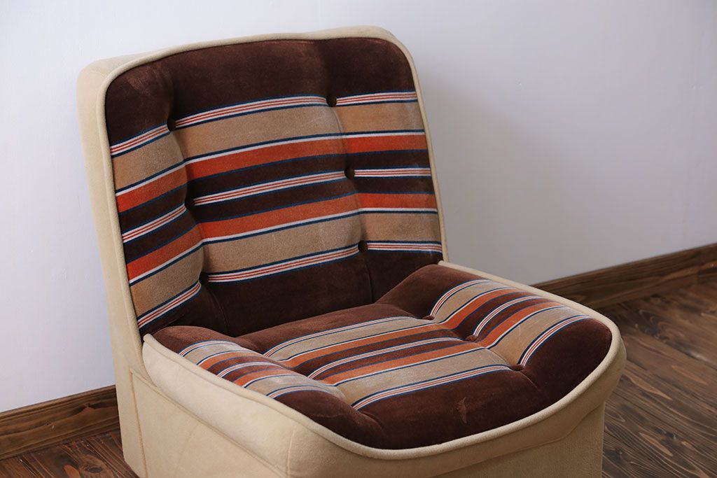 レトロ家具　昭和レトロ 1960年代 ミッドセンチュリー 1人掛け ソファ(2)