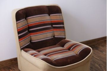 レトロ家具　昭和レトロ 1960年代 ミッドセンチュリー 1人掛け ソファ(2)