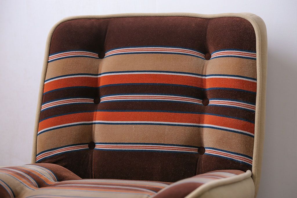 レトロ家具　昭和レトロ 1960年代 ミッドセンチュリー 1人掛け ソファ(2)