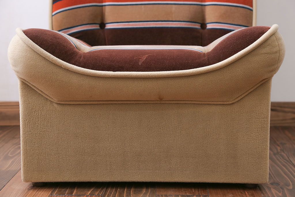 レトロ家具　昭和レトロ 1960年代 ミッドセンチュリー 1人掛け ソファ(2)