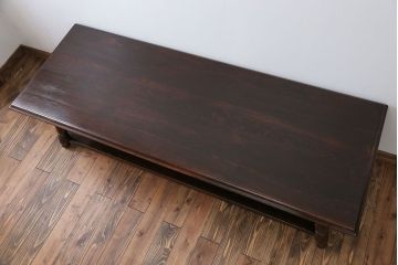 アンティーク家具　イギリスアンティーク オーク材の大きなセンターテーブル