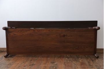 アンティーク家具　イギリスアンティーク オーク材の大きなセンターテーブル