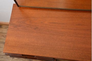 北欧家具 鏡付き ドレッサーテーブル(北欧ビンテージサイドボード)