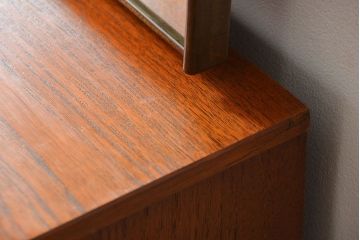 北欧家具 鏡付き ドレッサーテーブル(北欧ビンテージサイドボード)