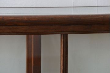 アンティーク家具　アンティーク 古いナラ材の4枚引き戸ガラスケース(ショーケース、飾り棚)