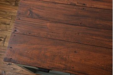 アンティーク家具　アンティークペイント 両面引き出し作業台(カウンターテーブル)