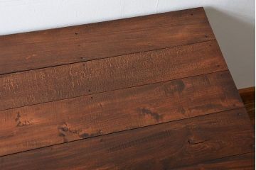 アンティーク家具　アンティークペイント 両面引き出し作業台(カウンターテーブル)