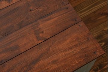 アンティーク家具　アンティークペイント 両面引き出し作業台(カウンターテーブル)