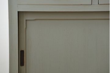 アンティーク家具　アンティークペイント 両面引き出し作業台(カウンターテーブル)