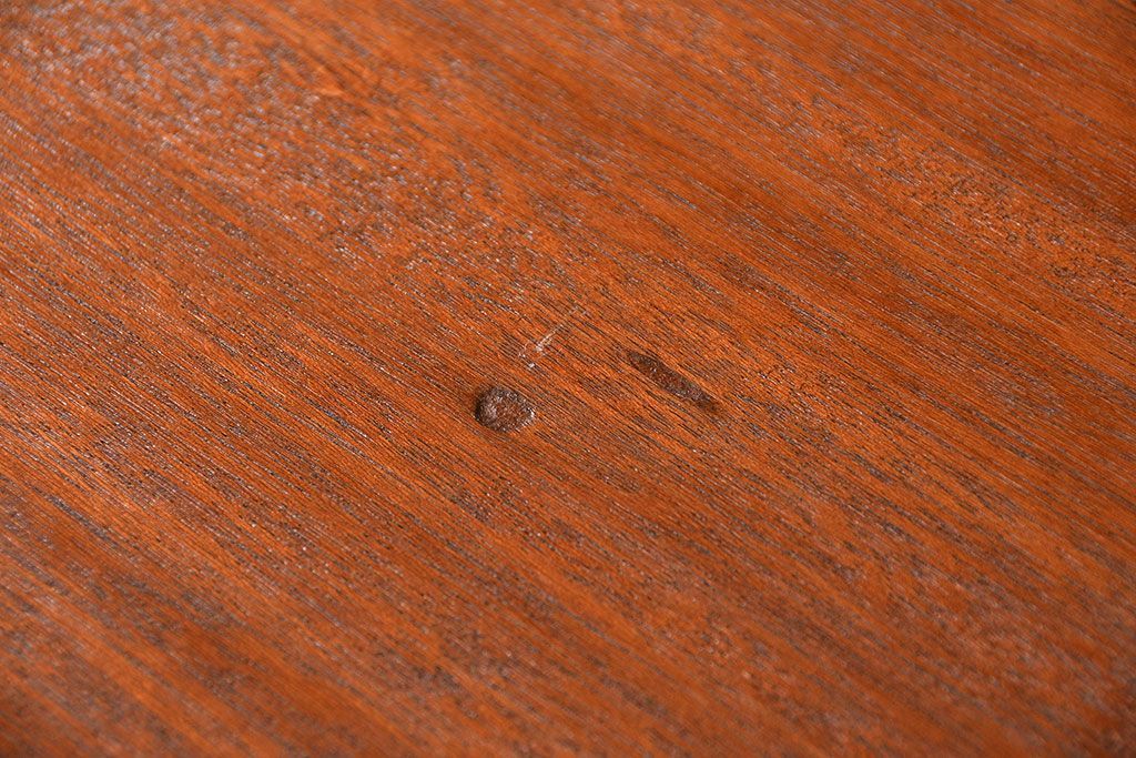 レトロ家具　昭和レトロ アンティークペイント シンプルな食器棚(カップボード)