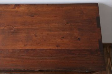 レトロ家具　昭和レトロ モールガラス アンティーク収納棚(キャビネット)