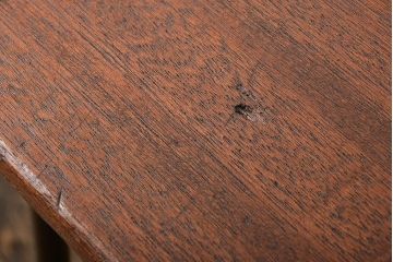 アンティーク家具　アンティーク 天板一枚板 古材を使った鉄脚テーブル(1)(作業台、机)