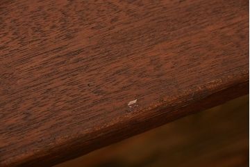 アンティーク家具　アンティーク 天板一枚板 古材を使った鉄脚テーブル(1)(作業台、机)