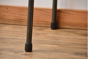アンティーク家具　アンティーク 天板一枚板 古材を使った鉄脚テーブル(1)