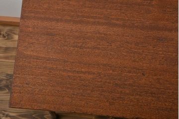 アンティーク家具　アンティーク 天板一枚板 古材を使った鉄脚テーブル(2)