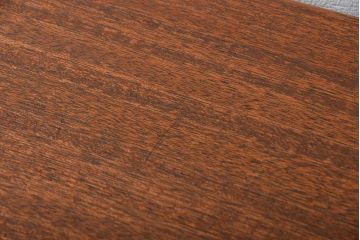 アンティーク家具　アンティーク 天板一枚板 古材を使った鉄脚テーブル(2)