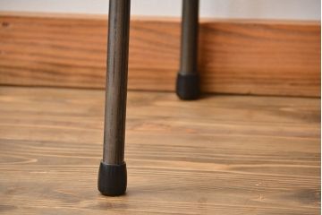 アンティーク家具　アンティーク 天板一枚板 古材を使った鉄脚テーブル(2)