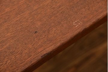 アンティーク家具　アンティーク  天板一枚板 古材を使った鉄脚テーブル(4)(作業台、机)
