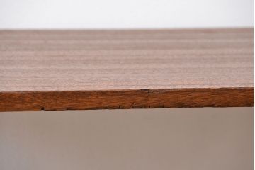 アンティーク家具　アンティーク 天板一枚板 古材を使った鉄脚テーブル(6)(作業台、机)