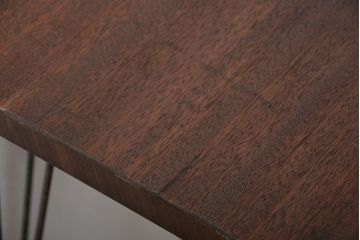 アンティーク家具　天板一枚板　古材天板の横長テーブル(作業台)