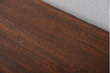 アンティーク家具　天板一枚板　古材天板の横長テーブル(作業台)