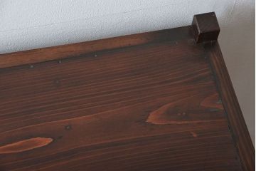 アンティーク家具　和風モダンスタイル 格子の縦型ガラスケース(2)