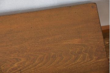 レトロ家具　昭和レトロ 古い栓材のアンティークサイドテーブル(机)