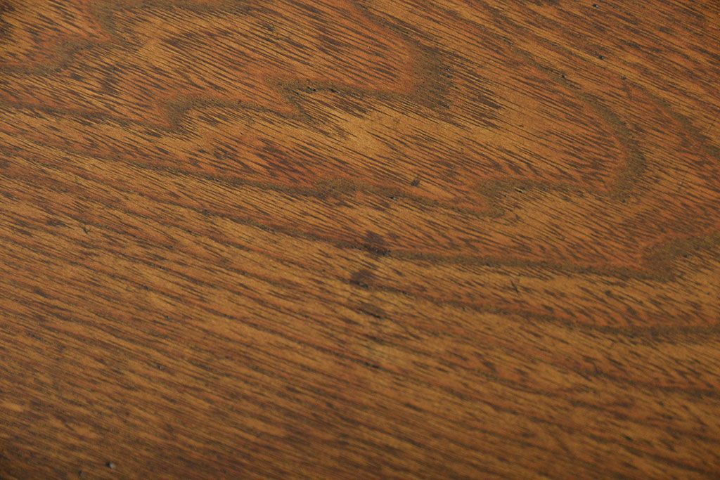 レトロ家具　昭和レトロ 古い栓材のアンティークサイドテーブル(机)