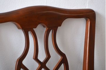 中古　ドレクセル　マホガニー材　ダイニングチェア2脚セット(1)(椅子、イス)