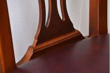 中古　ドレクセル　マホガニー材　ダイニングチェア2脚セット(1)(椅子、イス)