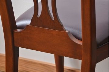 中古　ドレクセル　マホガニー材　ダイニングチェア2脚セット(1)(椅子、イス)