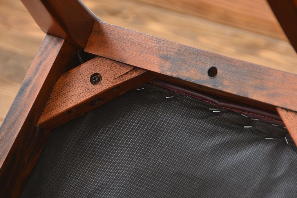 中古　ドレクセル　マホガニー材　ダイニングチェア2脚セット(1)(椅子、イス)