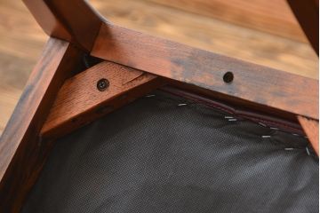 中古　ドレクセル　マホガニー材　ダイニングチェア2脚セット(1)(椅子、イス)