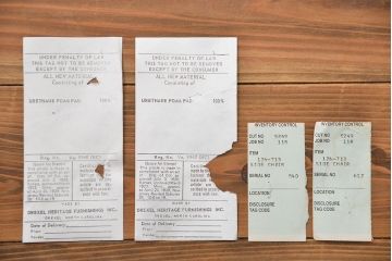 中古　ドレクセル　マホガニー材　ダイニングチェア2脚セット(1)(椅子、イス)