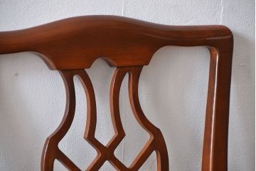 中古　ドレクセル　マホガニー材　ダイニングチェア2脚セット(2)(椅子、イス)