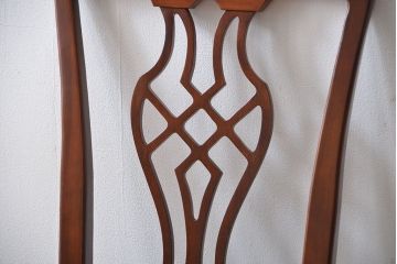 中古　ドレクセル　マホガニー材　ダイニングチェア2脚セット(2)(椅子、イス)