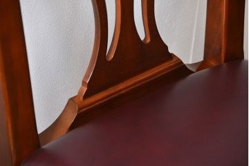 中古　ドレクセル　マホガニー材　ダイニングチェア2脚セット(2)(椅子、イス)