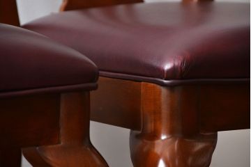 中古　ドレクセル　マホガニー材　ダイニングチェア2脚セット(2)(椅子、イス)