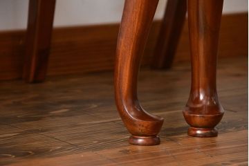 中古　ドレクセル　マホガニー材　ダイニングチェア2脚セット(2)(椅子、イス)