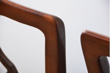 中古　ドレクセル　マホガニー材　ダイニングチェア2脚セット(2)(椅子、イス)