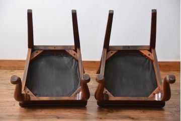 中古　ドレクセル　マホガニー材　ダイニングチェア2脚セット(2)(椅子、イス)