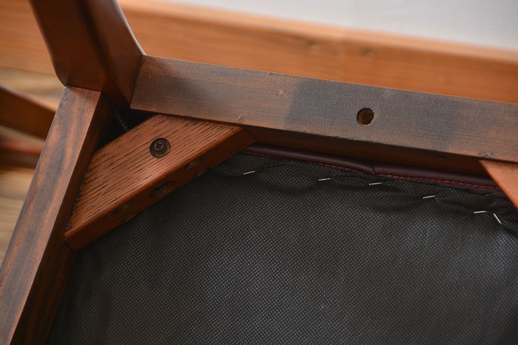 中古　ドレクセル　マホガニー材　ダイニングチェア2脚セット(2)(椅子、イス)