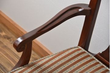 中古　ドレクセル　マホガニー材　アームチェア(椅子、イス)
