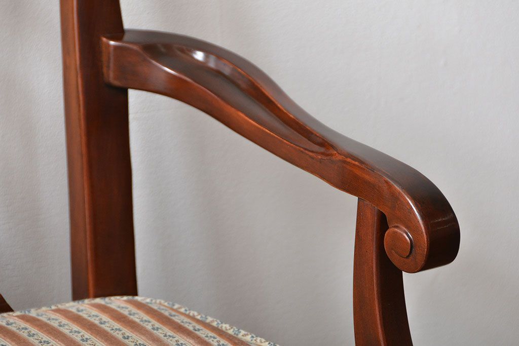 中古　ドレクセル　マホガニー材　アームチェア(椅子、イス)